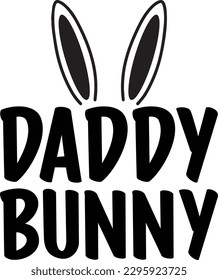 Daddy Bunny eps file, print file