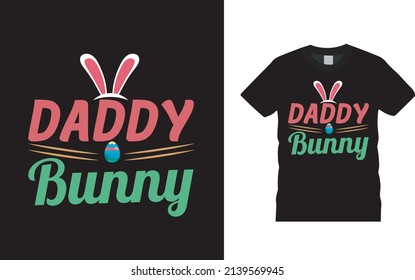 Daddy Bunny T shirt Design