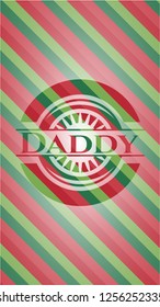 Daddy christmas style emblem.