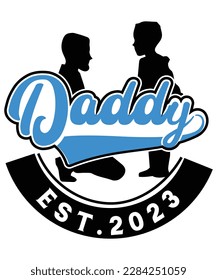 DADDY EST 2023 T SHIRT DESIGN