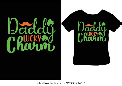 Daddy lucky charm svg design
