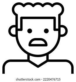 Daddy Mexican Man Avatar Mustache modern concept ui ux icon for website, app, presentaion, flyer, brochure etc.