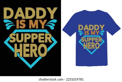 Papi es mi camiseta Hero de cena Diseño Archivos, camiseta de papá ,