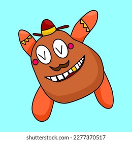 Daddy Potato Tanzen auf dem Boden So glücklich!