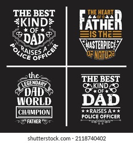 Daddy quotes design bundle vector, fatherhood gift typographic slogan design. 