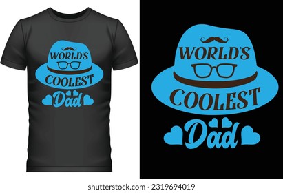 Diseño de camisetas de papi, papá más genial del mundo, diseño de camisetas de papá