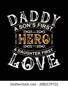 Daddy T-Shirt Design. Vector Custom Design.