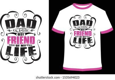 daddy t-shirt design - Vector graphic, typographic poster, vintage, label, badge, logo, icon or t-shirt