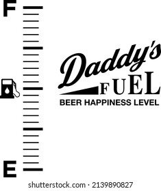 Daddy's Fuel, Beer, Icon, Graphic Design, Dad Day