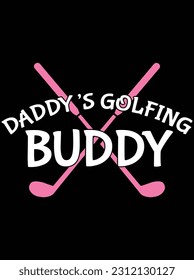 Diseño de arte vectorial de mi amigo de golf, archivo de eps. archivo de diseño para camiseta. SVG, archivo de diseño de corte EPS