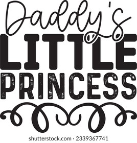 Daddy's Little Princess t shirt design