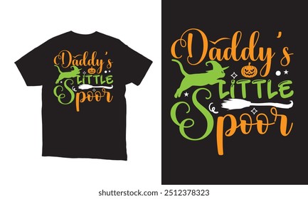 Daddy's little Spoor vector t-shirt design. 