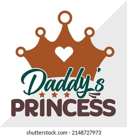 Daddys Princess Printable Vektorgrafik