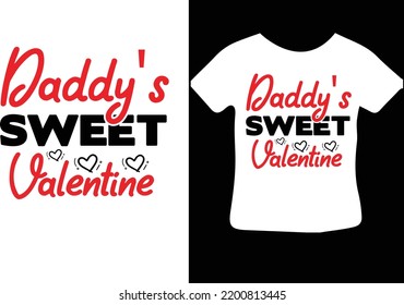 Daddy's Sweet Valentine svg design