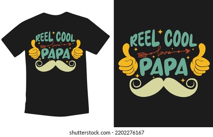 Dad,papa and grandma typography t shirt design