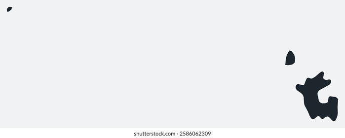 Dadra and Nagar Haveli map. Just a simple border map. Shape of the state. Flat blank Dadra and Nagar Haveli outline. Vector boundary illustration.