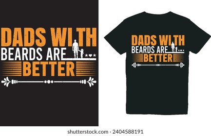 dads with beards are better .with patches for t-shirts and other uses