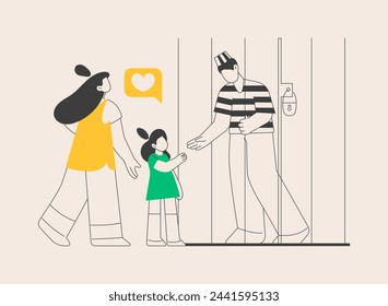 Dads contribution to childrens education abstract concept vector illustration. Fathers involvement, daddys help, doing homework, happy kid, family fight, home-schooling abstract metaphor.