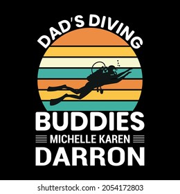 Dad's Diving buddies michelle karen darron