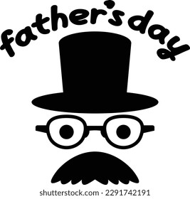 Dad's face icon illustration 1