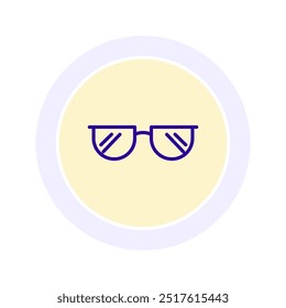 Dads Glasses icon, glasses, eyewear, vision, father line icon, editable vector icon, pixel perfect, illustrator ai file