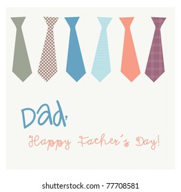 Dads tie card