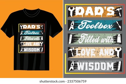 Dad's Toolbox: Filled with Love and Wisdom Legend Husband Daddy Papa Customized Tshirt, Personnalized Legend Husband Dad Grandpa Shirt, Personalized Gifts for Grandpa