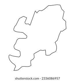 Daegu map, metropolitan city of South Korea. Vector illustration.