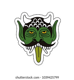 daemon illustration traditional tattoo flash