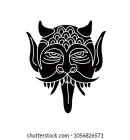 daemon illustration traditional tattoo flash
