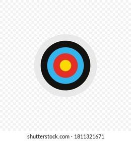 Daetboard simple illustration, target, business goal icon concept in vector flat style.