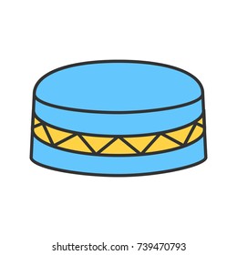 Daf color icon. Drum. Isolated vector illustration