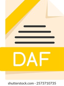 DAF Flat Style Icon Design