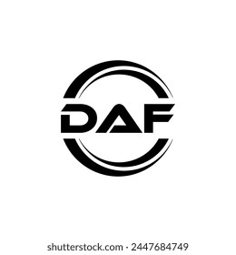 DAF Letter Logo Design, Inspiration for a Unique Identity. Modern Elegance and Creative Design. Watermark Your Success with the Striking this Logo.