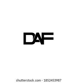 Daf Letter Original Monogram Logo Design Stock Vector (Royalty Free ...