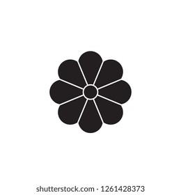 Daffodil black vector concept icon. Daffodil flat illustration, sign