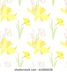 Daffodil daffodils, pattern, background