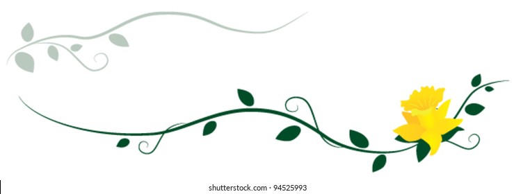 Daffodil decorative ornament