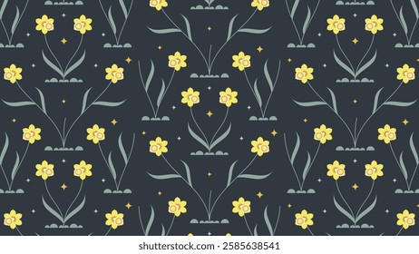 Daffodil Delight simple pattern design