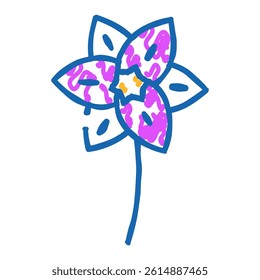 daffodil flower spring doodle icon sketch vector. daffodil flower spring sign. isolated symbol illustration