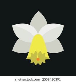 Daffodil Icon: Add a fresh, uplifting touch to your designs with this timeless symbol of spring