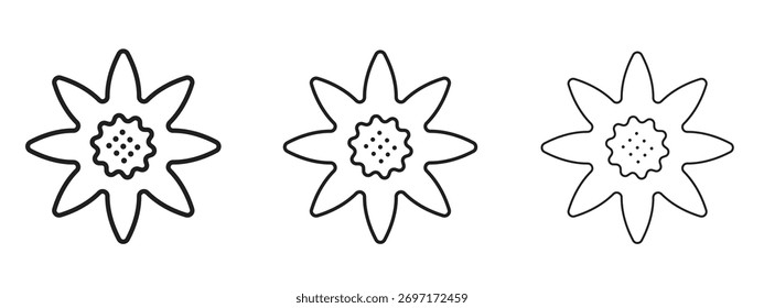 Ícone Daffodil sinal de estilo linear para conceito móvel e web design.