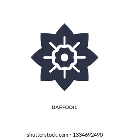 daffodil icon. Simple element illustration from nature concept. daffodil editable symbol design on white background. Can be use for web and mobile.