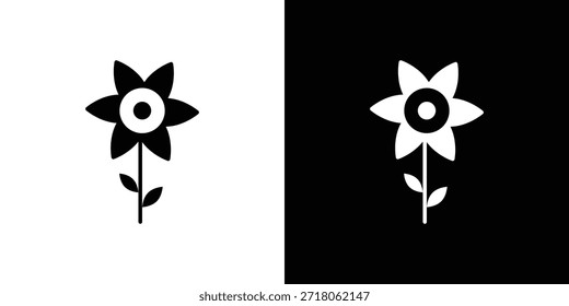 Ícone do Daffodil. Pictograma simples de alta qualidade. Estilo sólido moderno