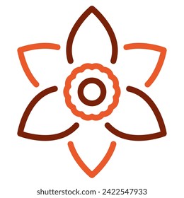 Daffodil Icon Spring, para uiux, web, app, infografía, etc