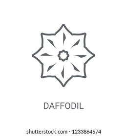 Daffodil icon. Trendy Daffodil logo concept on white background from Nature collection. Suitable for use on web apps, mobile apps and print media.