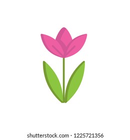 daffodil icon vector. flower flat icon