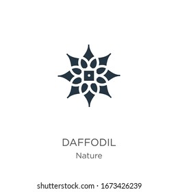 Daffodil icon vector. Trendy flat daffodil icon from nature collection isolated on white background. Vector illustration can be used for web and mobile graphic design, logo, eps10