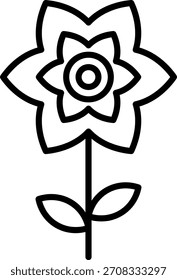 Icono de narciso para su proyecto