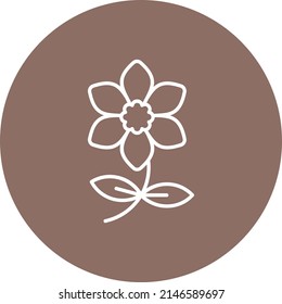 Daffodil vector icon. Can be used for printing, mobile and web applications.